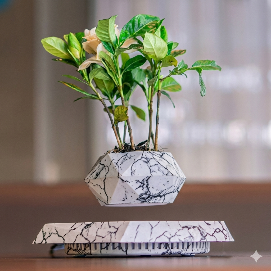 Levitating - Magnetic Floating Marble Pot ©